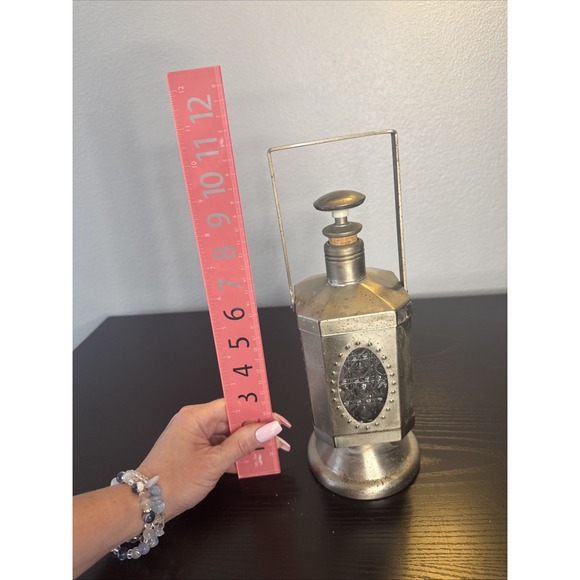 Vintage Musical Decanter Lantern Style plays‎ 'How Dry I am' When Lifted Works! - Picture 9 of 9